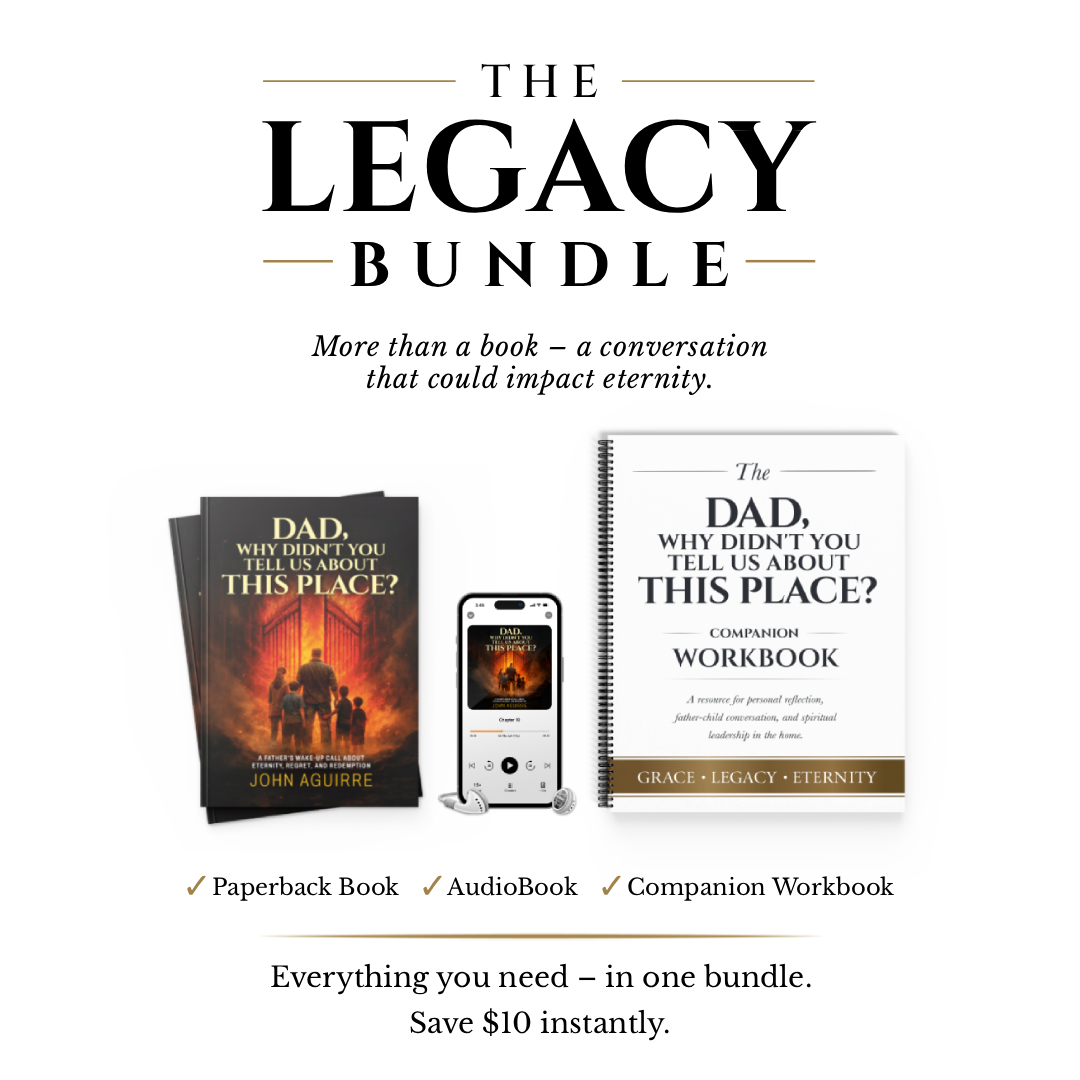 Legacy Bundle featuring Christian book, audiobook, and companion workbook for reflection and spiritual growth