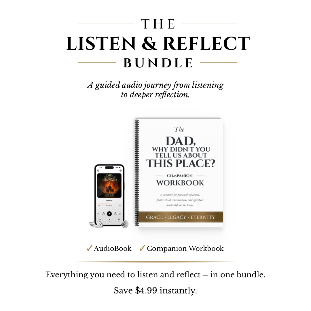 Listen and Reflect Bundle featuring Christian audiobook and companion workbook for deeper reflection and spiritual growth